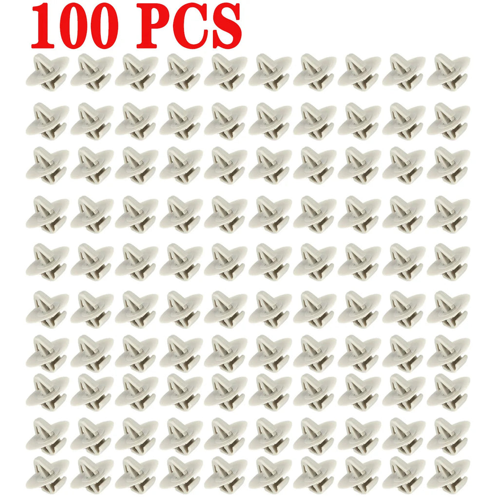 100Pcs Side Moulding Door Trim Clips for Vauxhall Vivaro Panel Plastic Exterior