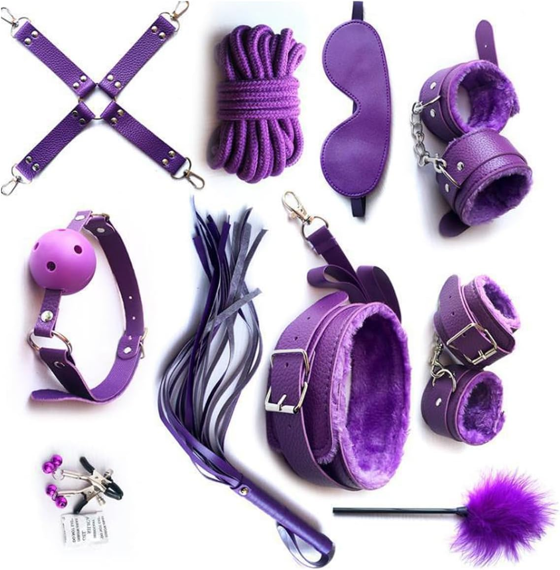 10Pcs Bondage Set Restraints Erotic Suit