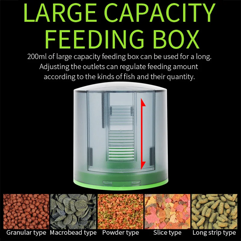 Automatic Fish Feeder Digital Fish Tank Aquarium Food Dispenser Plastic Intellig