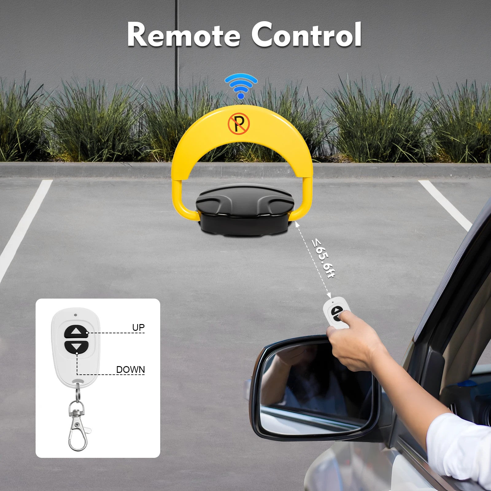 Remote Control Parking Lock Car Parking Spot Lock Auto Space Stall Barrier