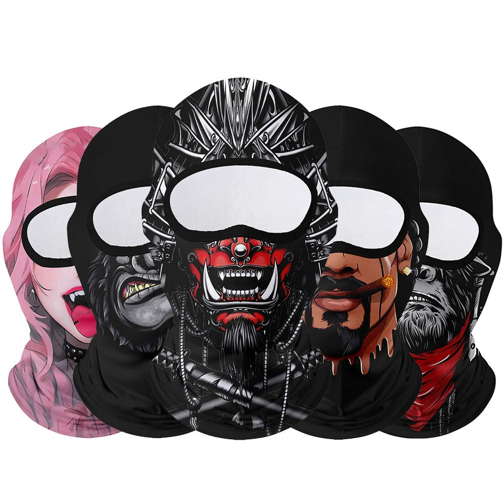 Balaclava Face Mask Moto Clown Ghost Skull Mask Breathable Windproof UV
