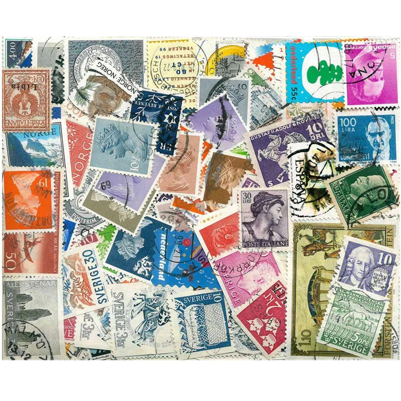100 Pcs / Lot Postage Stamps Good Condition Used with Post Mark from All World