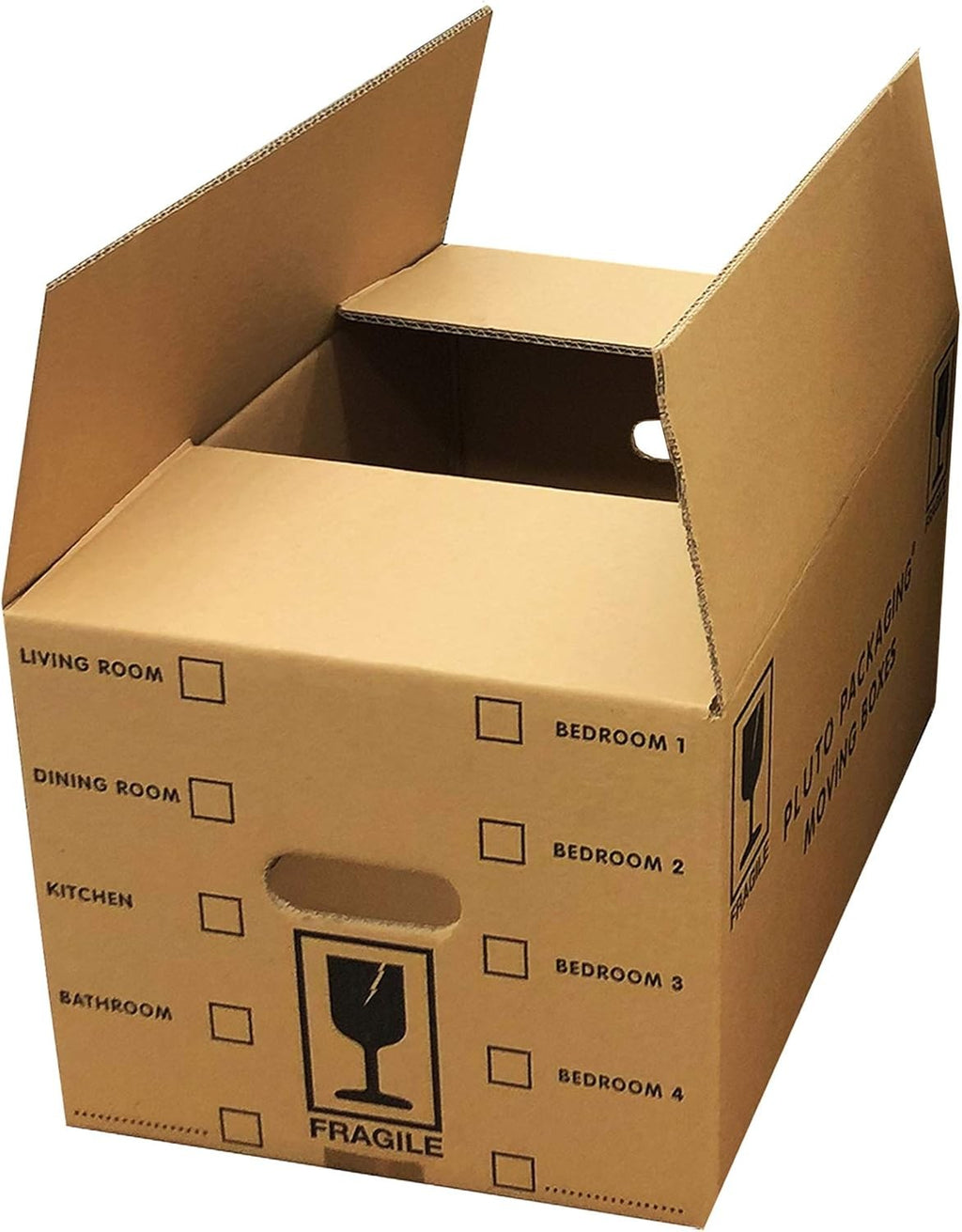 10 Quality Strong 47Cm X 31.5Cm X 25Cm 44 Litres Packing Moving Cardboard Boxes