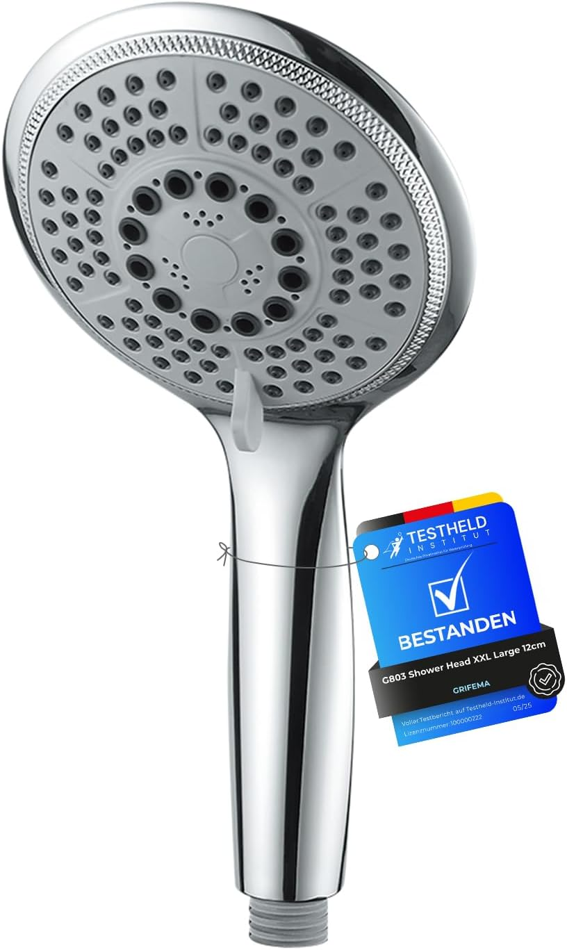 100Mm Hand Shower with Water-Saving Funtion, Handheld Shower Head with 5 Spray